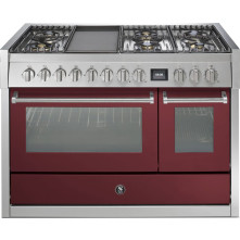 STEEL GENESI GQ12SF-6M BORDEAUX fornuis - 120 cm breed