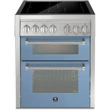 Klik en bekijk de STEEL Genesi GQ7SF-4I celeste STEEL GENESI GQ7SF-4I CELESTE fornuis - 70 cm breed