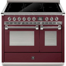 Steel AQ10SF-5FI Ascot - inductie fornuis met combi-stoomoven - bordeaux