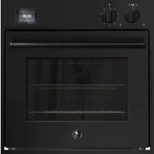 Steel EQFE6 NF inbouw oven met draaispit - mat zwart