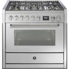 Steel GQ9S-4M fornuis - combi stoomoven - 90 cm. breed