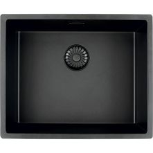 Caressi CAGRPP50BKFL inbouw spoelbak - zwart