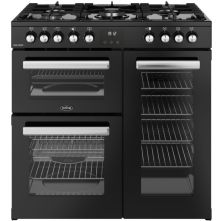 Belling COOKCENTRE 90DF BLK fornuis