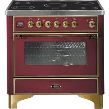 Boretti MBI90RB inductie fornuis rood