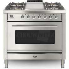Boretti VFP93IXG fornuis gasoven roestvrijstaal