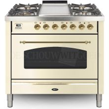 Boretti VFPN93OWG fornuis gasoven oud-wit
