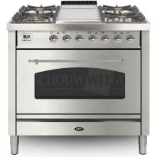 Boretti VFPNR93IXG fornuis gasoven roestvrijstaal