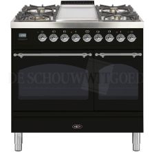 Boretti VFPNR94ZWG fornuis gasoven zwart