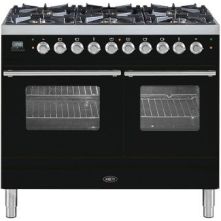 Boretti VP104ZWG fornuis gasoven zwart