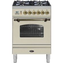 Boretti VPN64OWG fornuis gasoven oud-wit
