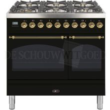 Boretti VPN946ZWG fornuis gasoven zwart