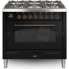 Boretti VPNO96ZWG fornuis gasoven zwart