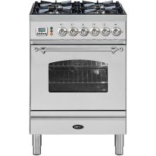 Boretti VPNR64IXG fornuis gasoven roestvrijstaal