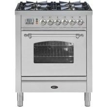 Boretti VPNR74IXG fornuis gasoven roestvrijstaal
