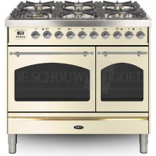 Boretti VPNR946OWG fornuis gasoven oud-wit