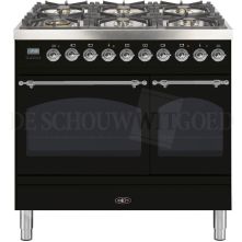 Boretti VPNR946ZWG fornuis gasoven zwart
