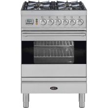 Boretti VPS64IXG fornuis gasoven roestvrijstaal