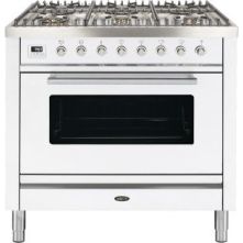 Boretti VT96WTG fornuis gasoven wit