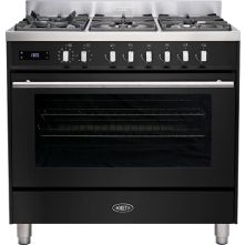 Boretti ML9016GSZW fornuis zwart