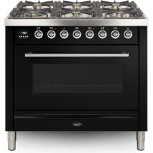 Boretti VP96ZW fornuis zwart