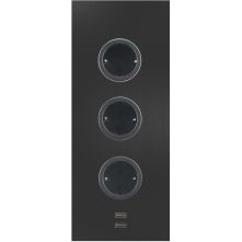 Caressi 3ST29 Zwart energiezuil - 3 voudig met usb