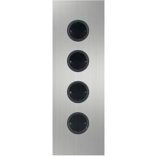 Caressi 4ST36 Rvs energiezuil - 4-voudig