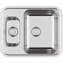 Caressi CABLPP1532R50 dubbele spoelbak - Basic Line