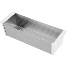 Caressi CACS1D46W rvs/wit restenbakje