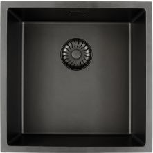 Caressi CAGRPP40BK-TU spoelbak opbouw/onderbouw - zwart