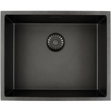 Caressi CAGRPP50BK-TU spoelbak opbouw/onderbouw - zwart