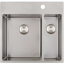 Caressi CAPP3415KR10 dubbele spoelbak - rvs