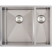 Caressi CAPP3415R6R0 dubbele spoelbak (anderhalf)