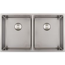 Caressi CAPP3434R10 dubbele rvs spoelbak