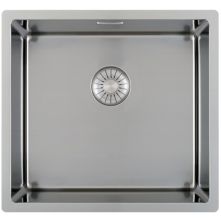 Caressi CAPP40D37R10 vlak inbouw / onderbouw spoelbak voor greeploze keuken