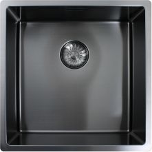 Caressi CAPP40R10GM gun metal spoelbak - opbouw/onderbouw/vlakinbouw