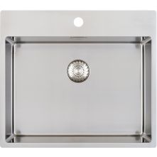 Caressi CAPP55KR10 rvs spoelbak - met kraangat