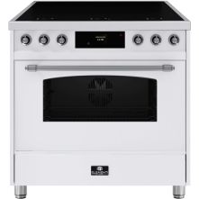 Elementi di Cucina EC9036-WT-IX-S inductie fornuis - klassiek - wit