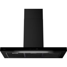 Etna AB791ZT wand afzuigkap - 90 cm. - zwart