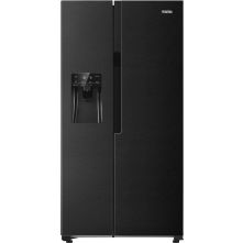Etna AKV578IZWA blacksteel side-by-side koelkast - nofrost