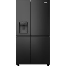 Etna AKV879IZWA vrijstaande side-by-side koelkast - blacksteel