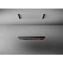 Falmec LIGHT120BL eiland afzuigkap - zwart - 120 cm breed