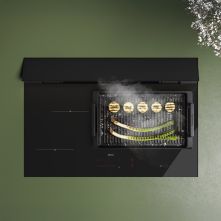 Falmec BRERA75 inbouw inductie kookplaat met afzuiging - 75 cm breed