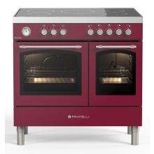 Fratelli VE2920I5FEMBUCR inductie fornuis - 2 ovens - klassiek - rood