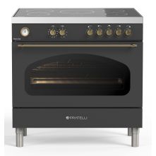 Fratelli VE2960I5FEMANB inductie fornuis - klassiek - antraciet/messing