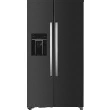 Frilec BONNSBS-666-HCF-040EDI side-by-side koelkast - zwart