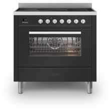Ilve LBI09WMP/MG fornuis inductie mat grafiet - 90 cm. breed