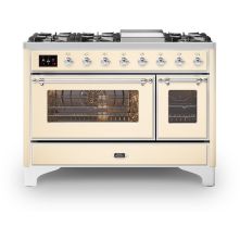 Ilve M12FDNE3/AW fornuis - antiek wit - 120 cm. breed