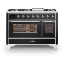 Ilve M12FDNE3/BK fornuis - zwart - 120 cm. breed