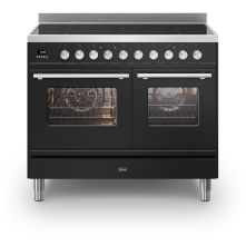 Ilve PDI106WE3/BK fornuis inductie zwart - 100 cm. breed