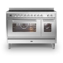 Ilve PI127WE3/SS inductie fornuis - 120 cm. breed - rvs